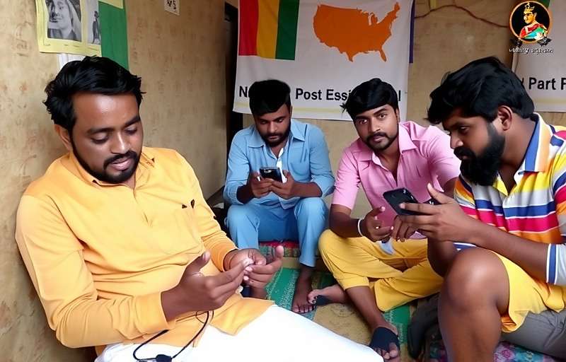 Karnataka Legends Players in Rural Karnataka Players in a rural Karnataka village playing Karnataka Legends on their mobile phones