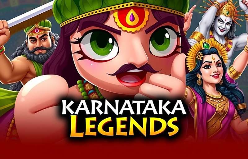 Karnataka Legends Official Cover Art Karnataka Legends game cover featuring mythological characters from Karnataka's history and folklore